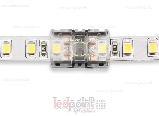 Bild von Klare Steckverbinder für Anschluss der einfarbigen LED-Streifen 2835 und 3528 (PCB 8mm)