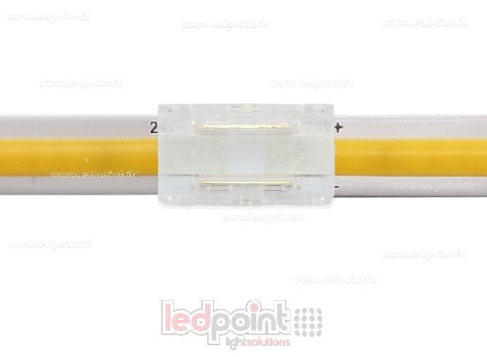 Picture of Transparent 2-pin connector for joining 8mm PCB COB strips