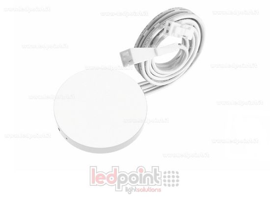 Picture of Motion sensor, 5–24VDC 3A, with integrated dimmer, motion detection 0.5–5m, 120° angle
