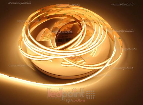 Picture of COB LED strip warm white 10m 2500K CRI Ra>93 320led/m 24V 9,6W/m
