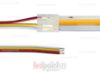 Immagine di Connettore trasparente con cavo 10cm, per COB 10mm di PCB, 3 pin, versione ridotta