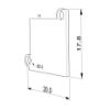 Immagine di Tappino in lamiera zincata per profilo in alluminio per cartongesso DW01-03
