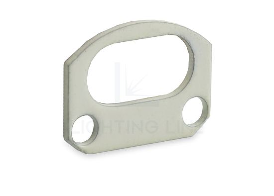 Picture of White-painted sheet metal cap for SL20-20 aluminum profile with hole