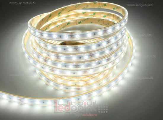 Bild von LED-Streifen 5m weiß 4000K 3step 2835 60LEDs/m Honglitronic 12V 14,4W/m, IP65 dicker Syliconerohr