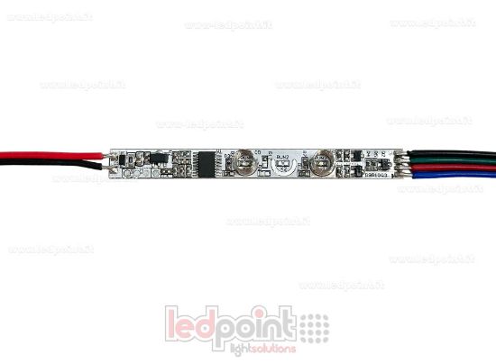 Immagine di Controller 2 pulsanti Mini Touch RGB con funzione di memoria 5/24V, 3chx1,5A