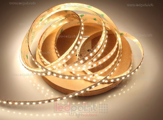 Picture of LED strip 5m warm white 3000K 3step 2835 140LEDs/m 24V 11,5W/m CRI Ra>90 with signal track for metal touch sensor