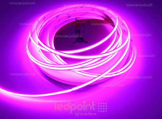 Immagine di Striscia led COB 10m viola 480led/m 24V 12W/m