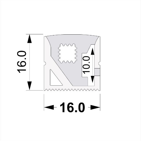 Bild von Led Neon Flex 16x16mm 1m