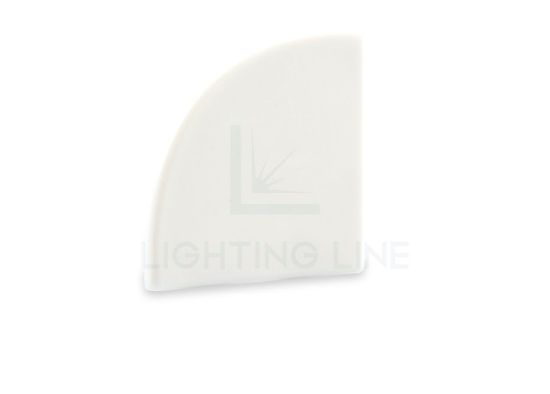 Picture of White round cap for angular (AN04-09 and AN05-09) aluminium profile