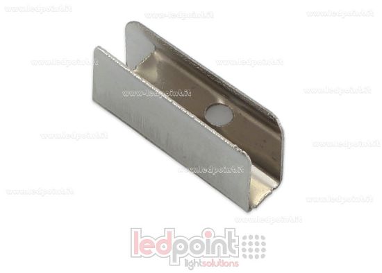 Immagine di Clip in acciaio per fissaggio per Led Neon Flex 4x8mm