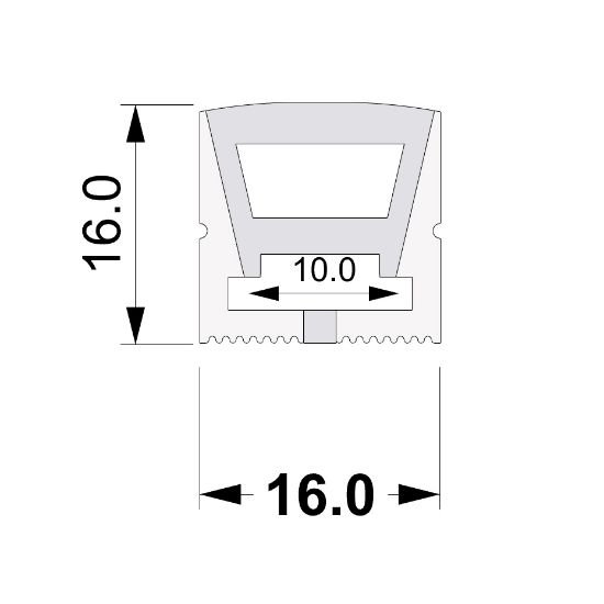 Bild von Led Neon Flex 16x16mm 1m