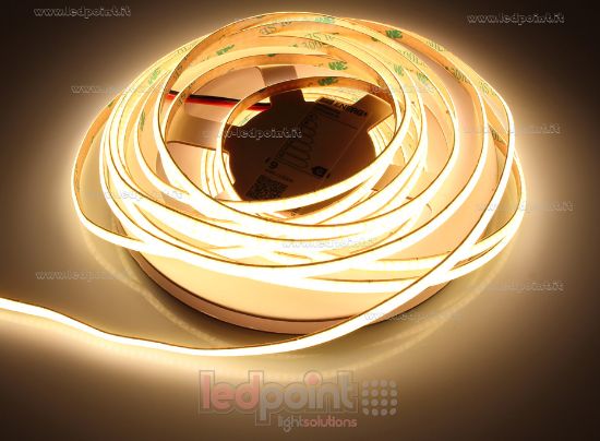 Bild von LED-Streifen COB 5m weiß 4000K CRI Ra>93 400led/m 24V 5mm PCB 10W/m