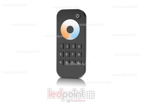 Picture of RF CCT remote control, 8 zones, 2 scenes, battery-powered, RF 2.4GHz