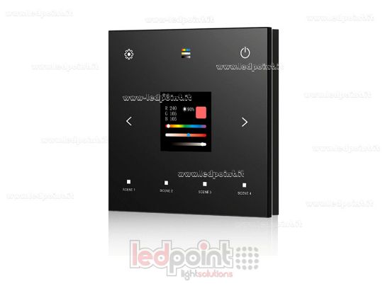 Immagine di Pannello master DALI, touch  100-240VAC, RF 2.4GHz nero
