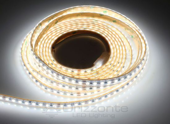 Picture of LED strip 5m white 4000K 3step 120leds/m 2835 12V 4,8W/m current control system, IP65 extruded silicone tube with full edges (empty inside)