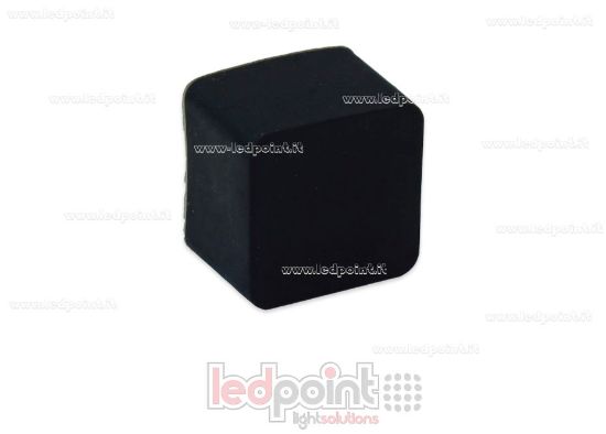 Immagine di Tappino finale nero per Led Neon Flex 12x12mm