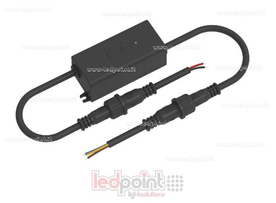 Bild von Mini-Steuergerät LED RF CCT, IP67, 12/24 V, 3 A*2 Kanäle, RF 2,4 GHz