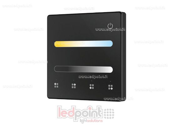 Immagine di Telecomando da parete CCT. a batteria, nero 4 zone RF2.4G