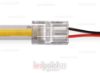 Bild von Verbinder für 10mm PCB LED- und COB-Streifen, 2 Pins und cabel, transparente reduzierte Version