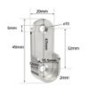 Picture of Metal bracket for mounting aluminium profiles WB01-00