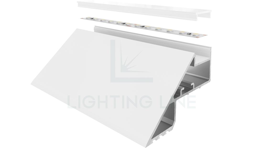Profilo in alluminio per strisce led PR-DW16-03-W3